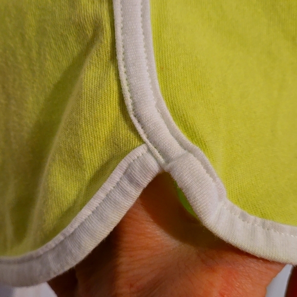 Children's Place, Shorts, Child's Sz XL14, Neon Green, White trim, Elastic Waist - Picture 5 of 7